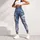 Vintage Blue Denim-Inspired Florals for Elegant Casual Outings and Everyday Bohemian Style Leggings - 5