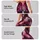 Fuchsia Burgundy Marbled Botanical Wash for Bold Weekend Streetwear and Everyday Style Leggings - 8
