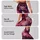 Fuchsia Burgundy Marbled Botanical Wash for Bold Weekend Streetwear and Everyday Style Leggings - 2