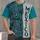 Carved Teal Mexico Stonework for Everyday Style and Cultural Heritage Fans All-over Print Unisex T-shirt - 4