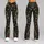 Emerald Christmas Trees And Golden Snowflakes For Elegant Holiday Celebrations Leggings - 9
