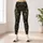 Emerald Christmas Trees And Golden Snowflakes For Elegant Holiday Celebrations Leggings - 4