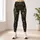 Emerald Christmas Trees And Golden Snowflakes For Elegant Holiday Celebrations Leggings - 6