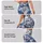 Indigo Blue Botanical Blooms and Vines for Relaxed Spring and Summer Garden Outings Leggings - 8