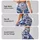 Indigo Blue Botanical Blooms and Vines for Relaxed Spring and Summer Garden Outings Leggings - 2