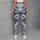 Indigo Blue Botanical Blooms and Vines for Relaxed Spring and Summer Garden Outings Leggings - 5