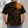 Glowing Pumpkin Scarecrow and Raven Halloween Night for Autumn Party Wear All-over Print Unisex T-shirt - 6