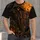 Glowing Pumpkin Scarecrow and Raven Halloween Night for Autumn Party Wear All-over Print Unisex T-shirt - 4