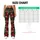 Red and Green Plaid Snowflake Holiday Style for Cozy Christmas Celebrations for Women Leggings - 7
