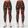 Red and Green Plaid Snowflake Holiday Style for Cozy Christmas Celebrations for Women Leggings - 3