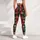 Red and Green Plaid Snowflake Holiday Style for Cozy Christmas Celebrations for Women Leggings - 5