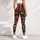 Red and Green Plaid Snowflake Holiday Style for Cozy Christmas Celebrations for Women Leggings - 5