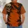 Etched skull Outstretched Bat Western Scrollwork Western Skull and Bat Motifs for Ranch Nights All-over Print Unisex T-shirt - 4