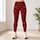 Red And Black Leopard Spots For Bold Everyday Style And Night Out Looks Leggings - 4