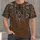 Brown Geometric Hooded Tunic Surface for Casual Outdoor Gatherings and Weekend Wear All-over Print Unisex T-shirt - 4