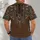 Brown Geometric Hooded Tunic Surface for Casual Outdoor Gatherings and Weekend Wear All-over Print Unisex T-shirt - 6