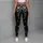 Black And Ivory Botanical Flowers For Elegant Everyday Style And Chic Wardrobe Looks Leggings - 6