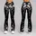 Black And Ivory Botanical Flowers For Elegant Everyday Style And Chic Wardrobe Looks Leggings - 9