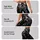 Black And Ivory Botanical Flowers For Elegant Everyday Style And Chic Wardrobe Looks Leggings - 2