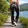 Black And Ivory Botanical Flowers For Elegant Everyday Style And Chic Wardrobe Looks Leggings - 12