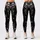 Black And Ivory Botanical Flowers For Elegant Everyday Style And Chic Wardrobe Looks Leggings - 3