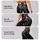 Black And Ivory Botanical Flowers For Elegant Everyday Style And Chic Wardrobe Looks Leggings - 2