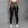 Black And Ivory Botanical Flowers For Elegant Everyday Style And Chic Wardrobe Looks Leggings - 5