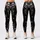 Black And Ivory Botanical Flowers For Elegant Everyday Style And Chic Wardrobe Looks Leggings - 1