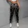 Black And Ivory Botanical Flowers For Elegant Everyday Style And Chic Wardrobe Looks Leggings - 4