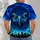 Fierce Eagle Eyes Over City Skyline for Outdoor Adventures and Urban Streetwear All-over Print Unisex T-shirt - 6