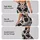 Cream and Black Cowhide Accents for Western Weekends and Everyday Country Lifestyle Leggings - 2