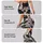 Cream and Black Cowhide Accents for Western Weekends and Everyday Country Lifestyle Leggings - 8