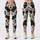 Cream and Black Cowhide Accents for Western Weekends and Everyday Country Lifestyle Leggings - 3