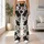 Cream and Black Cowhide Accents for Western Weekends and Everyday Country Lifestyle Leggings - 12