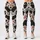 Cream and Black Cowhide Accents for Western Weekends and Everyday Country Lifestyle Leggings - 1