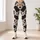 Cream and Black Cowhide Accents for Western Weekends and Everyday Country Lifestyle Leggings - 6