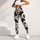 Cream and Black Cowhide Accents for Western Weekends and Everyday Country Lifestyle Leggings - 5
