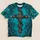Gothic Thorn Cross in Turquoise for Alternative Nightlife and Dark Street Style All-over Print Unisex T-shirt - 1