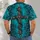 Gothic Thorn Cross in Turquoise for Alternative Nightlife and Dark Street Style All-over Print Unisex T-shirt - 6