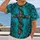 Gothic Thorn Cross in Turquoise for Alternative Nightlife and Dark Street Style All-over Print Unisex T-shirt - 2