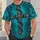 Gothic Thorn Cross in Turquoise for Alternative Nightlife and Dark Street Style All-over Print Unisex T-shirt - 5
