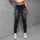 Distressed Indigo Denim Texture for Everyday Casual Style and All-Season Wear Leggings - 6