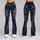 Distressed Indigo Denim Texture for Everyday Casual Style and All-Season Wear Leggings - 9