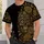 Golden Floral Sugar Skull for Day of the Dead Celebrations and Gothic Style All-over Print Unisex T-shirt - 5