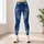 Indigo Crumpled Denim Texture for Coastal Getaways, Weekend Outings, and City Strolls Leggings - 4