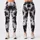 Black And White Tie Dye Swirls For Everyday Streetwear And Relaxed Weekend Outings Leggings - 3