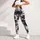 Black And White Tie Dye Swirls For Everyday Streetwear And Relaxed Weekend Outings Leggings - 4