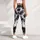 Black And White Tie Dye Swirls For Everyday Streetwear And Relaxed Weekend Outings Leggings - 5