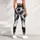 Black And White Tie Dye Swirls For Everyday Streetwear And Relaxed Weekend Outings Leggings - 5