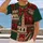 Red Green Holiday Patchwork with Bow and Reindeer for Christmas Party Style All-over Print Unisex T-shirt - 2